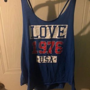 Red white and blue tank top